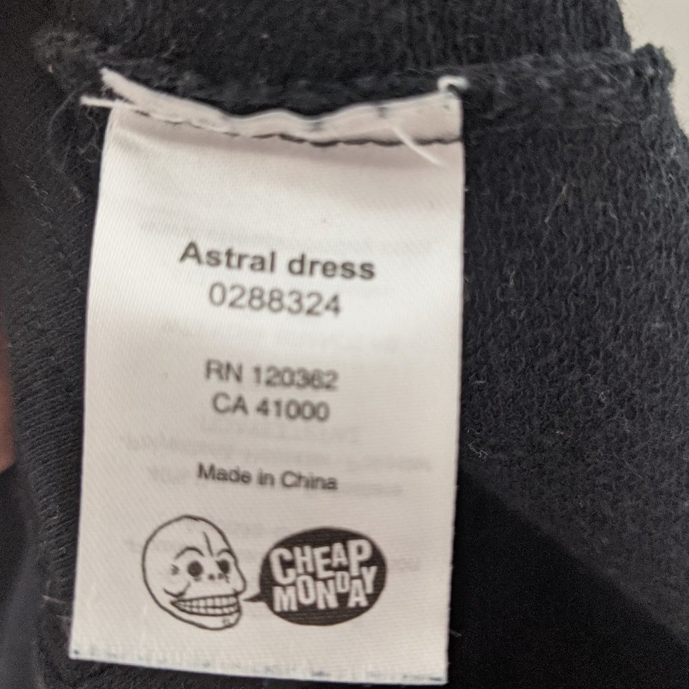 Cheap Monday Black Astral Cut Out Midi Dress S - Picture 6 of 8